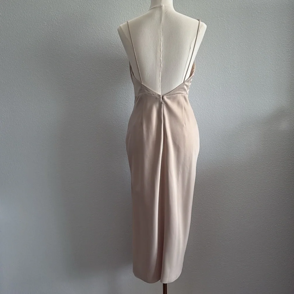 BHLDN August Satin Charmeuse Midi Dress size 4 - Picture 6 of 13